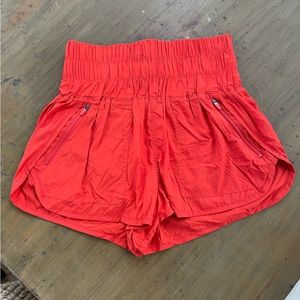Free People Movement “The Way” shorts in Candy Apple